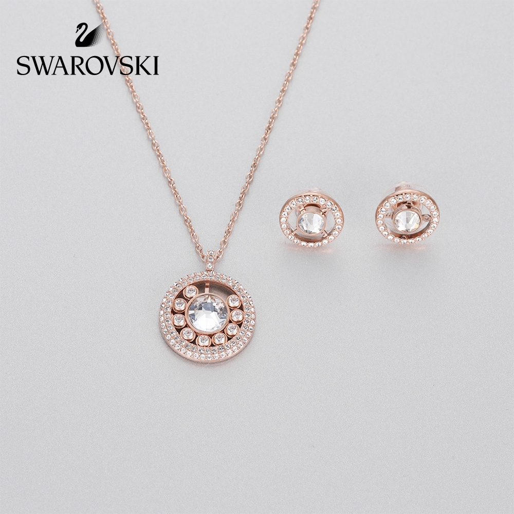 Most Popular Swarovski Element Casual Necklace and Earring Set